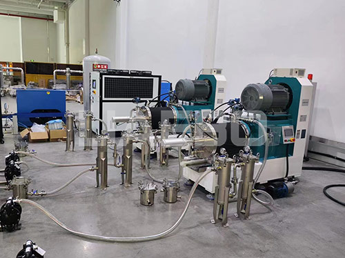 蘇州某公司50l砂磨機(jī)項目調(diào)試成功
